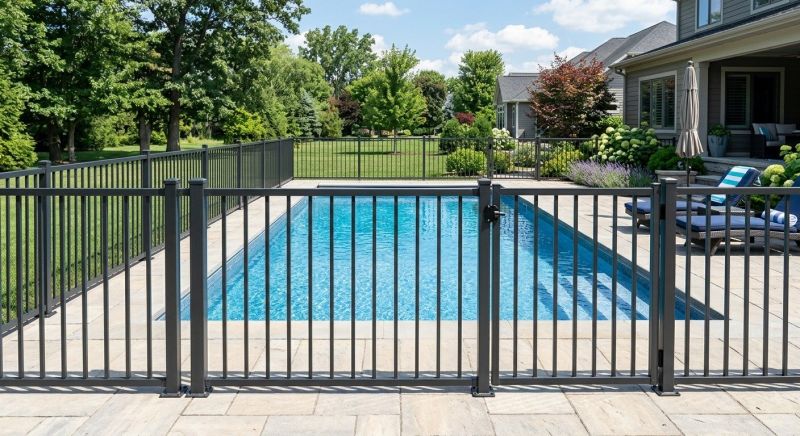 Metal Pool Fence Installation in South Houston, TX