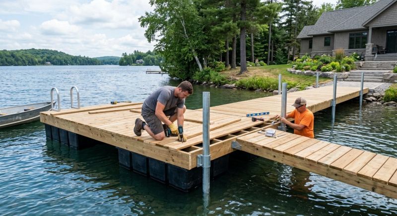Pond Dock Construction in Olathe, KS