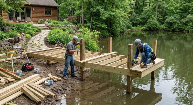 Pond Dock Construction in Kansas City, KS
