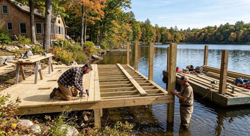 Pond Dock Installation in Alpharetta, GA