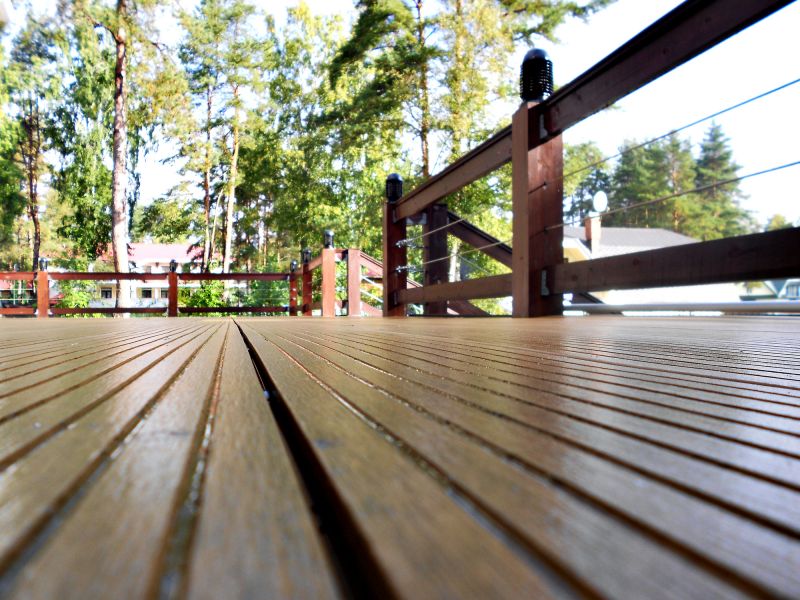 Redwood Deck Installation in Stamford, CT